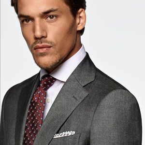 SuitSupply Dark Grey Lazio Mens Suit Jacket Size 36S